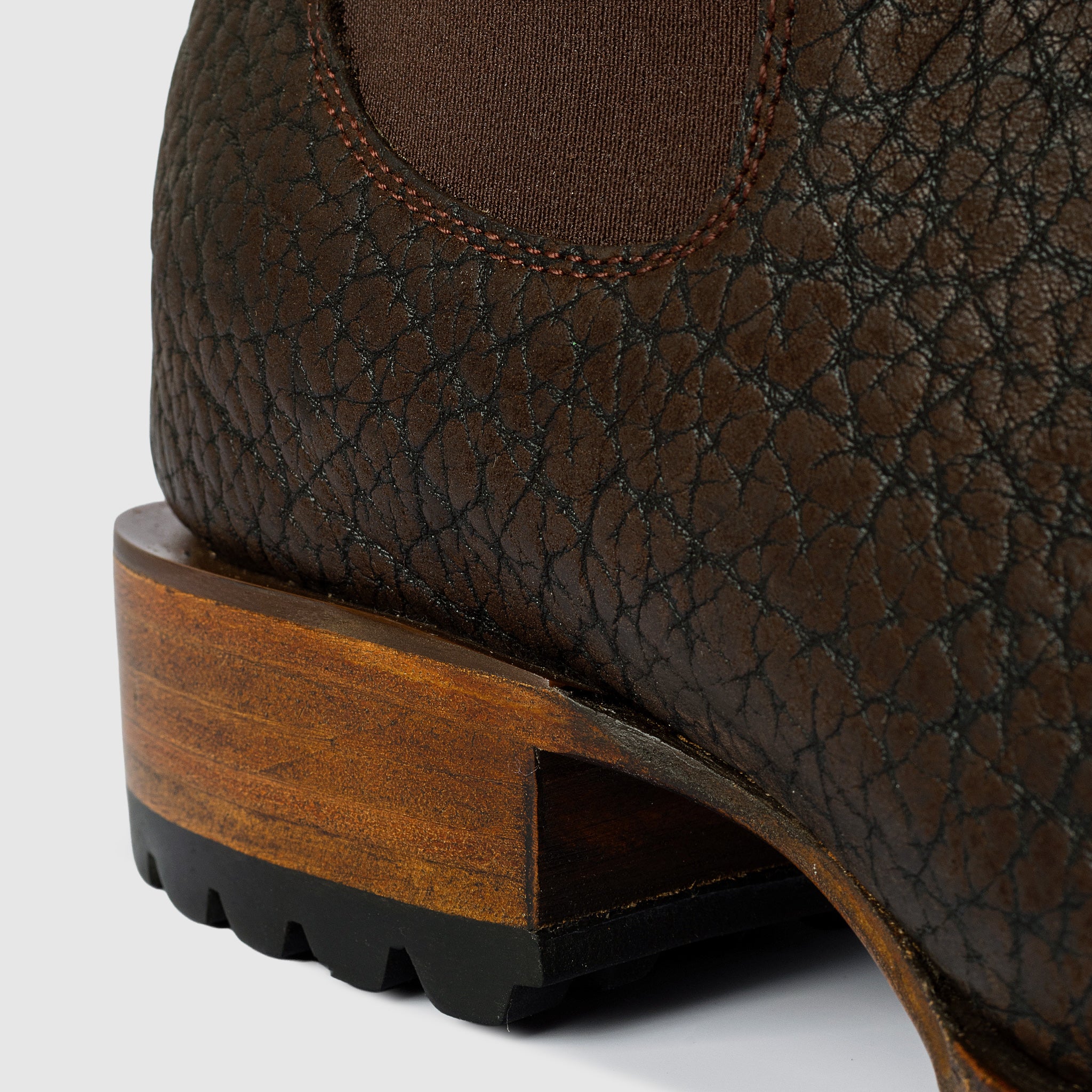 RUGOH | Bull Neck Leather Chelsea Boot