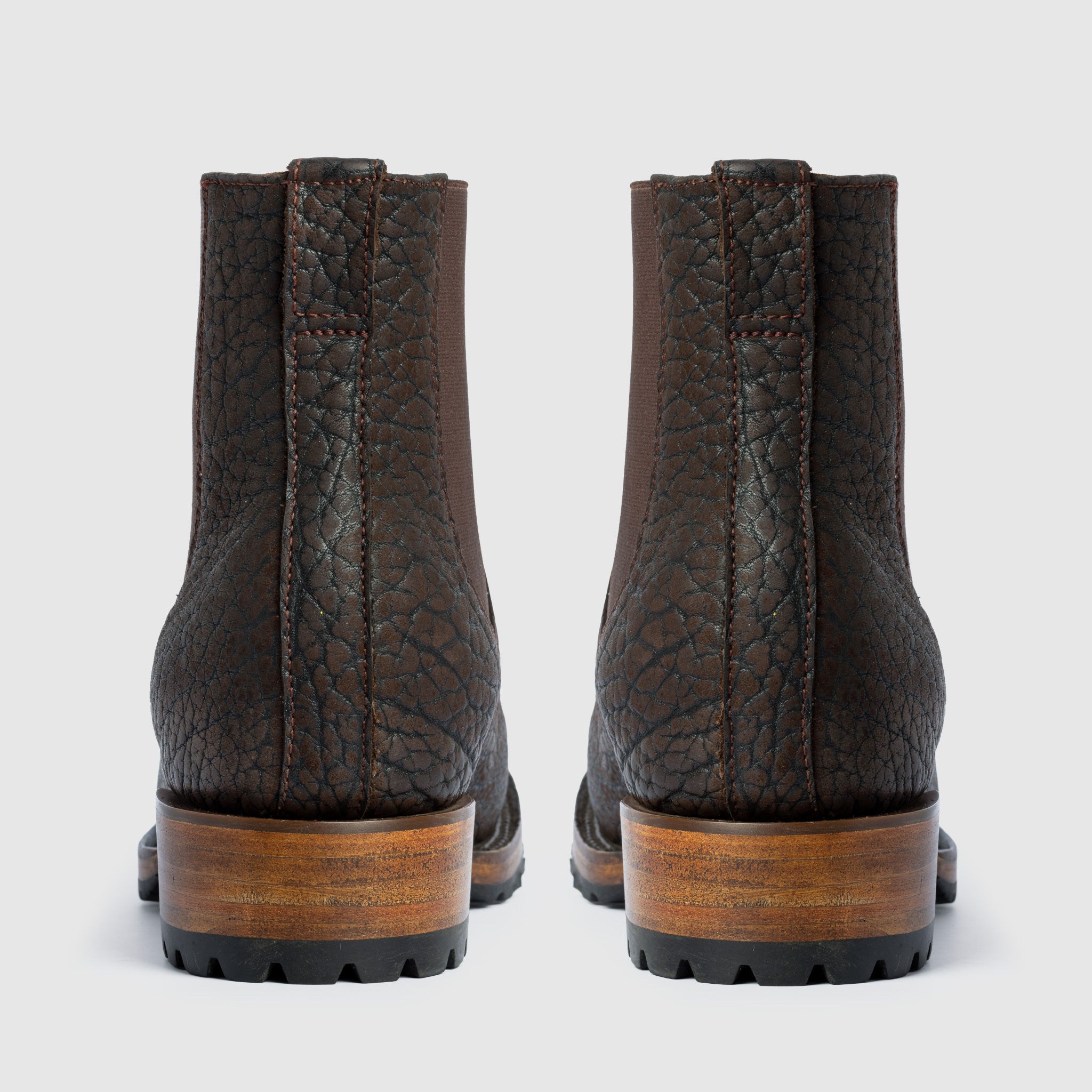 RUGOH | Bull Neck Leather Chelsea Boot